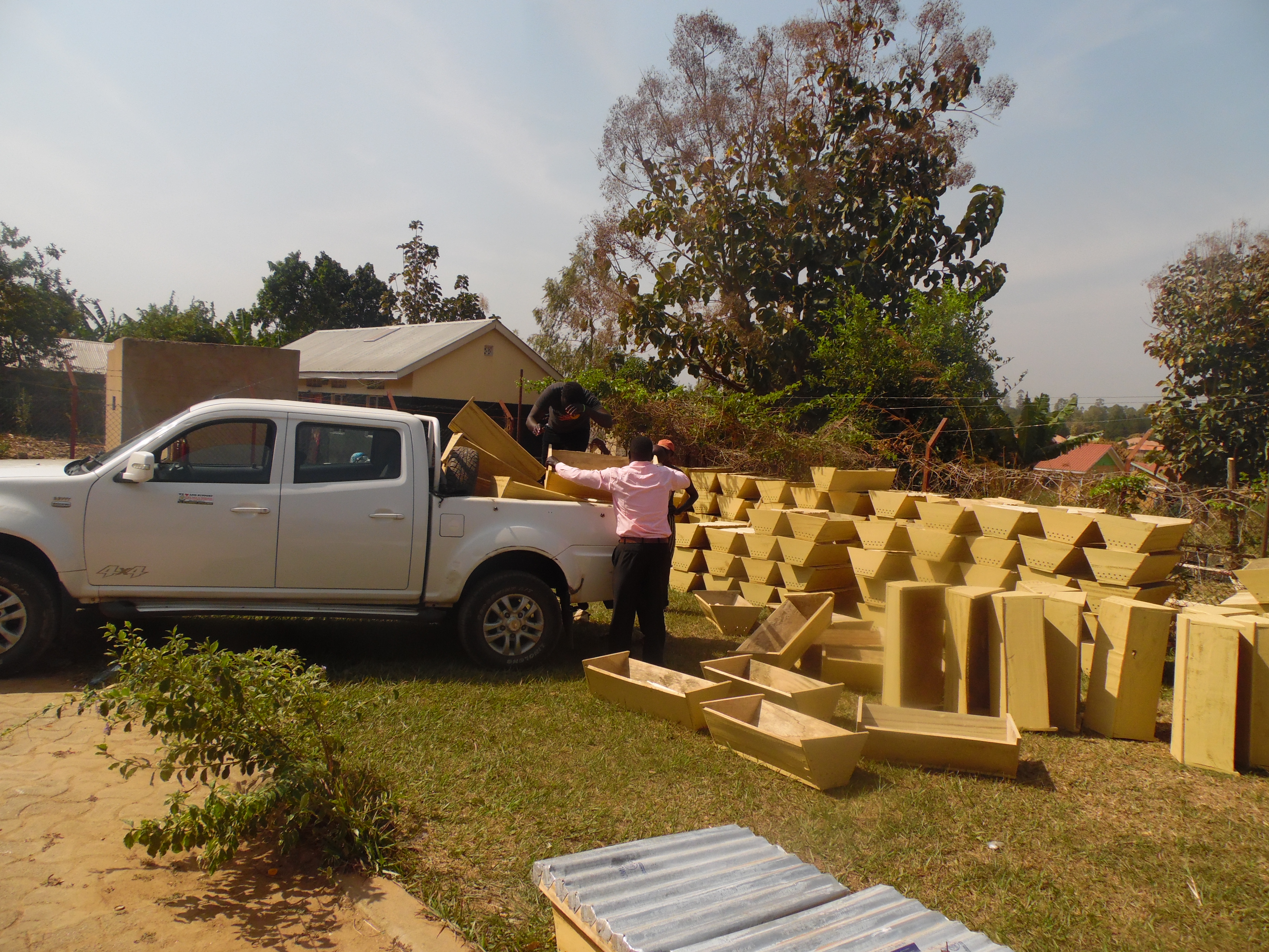 New beehives funded by Microfinance Support Centre